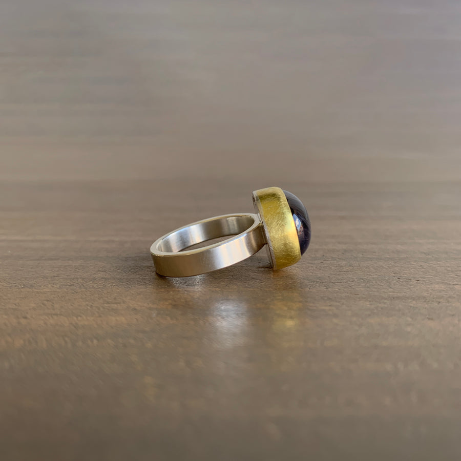 Oval Iolite Ring