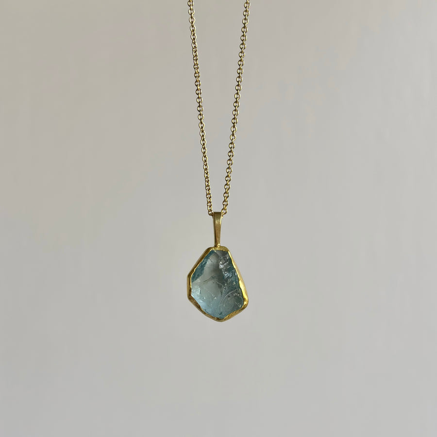 Aquamarine Crystal Pendant