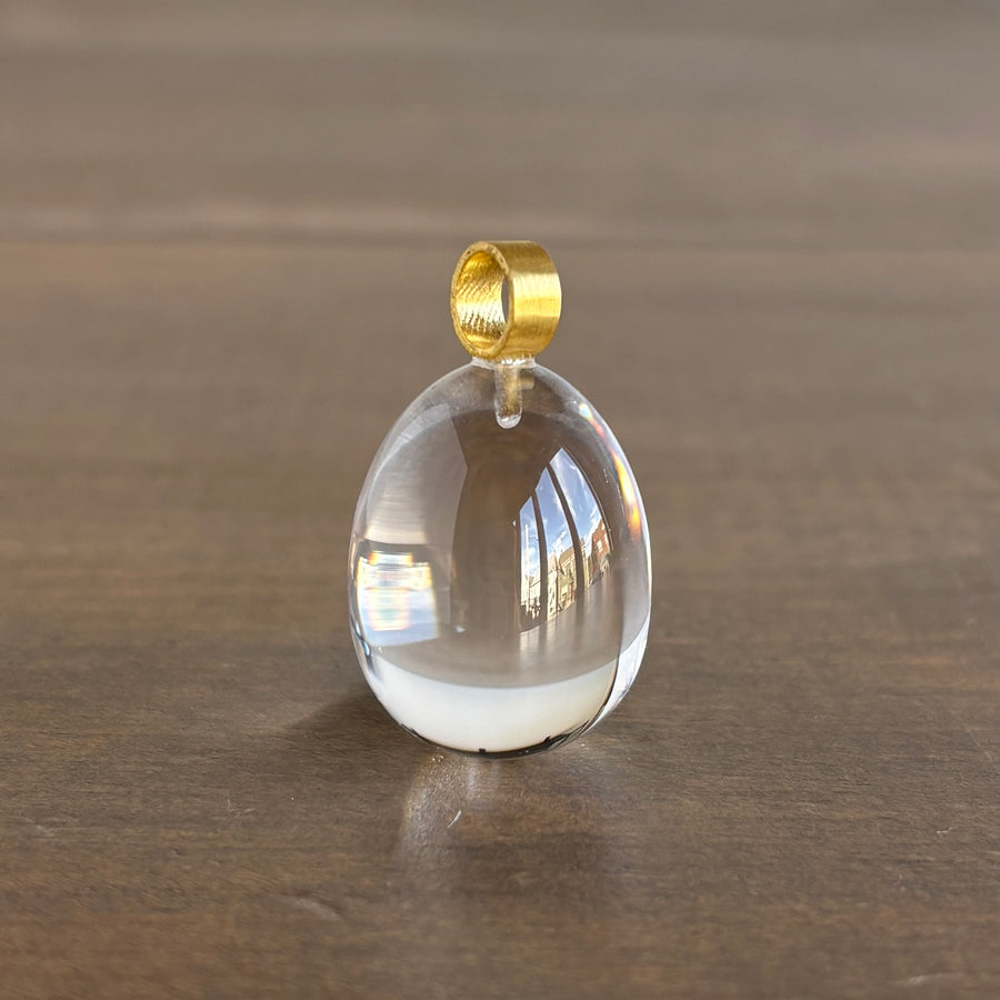 Rock Crystal Egg Pendant