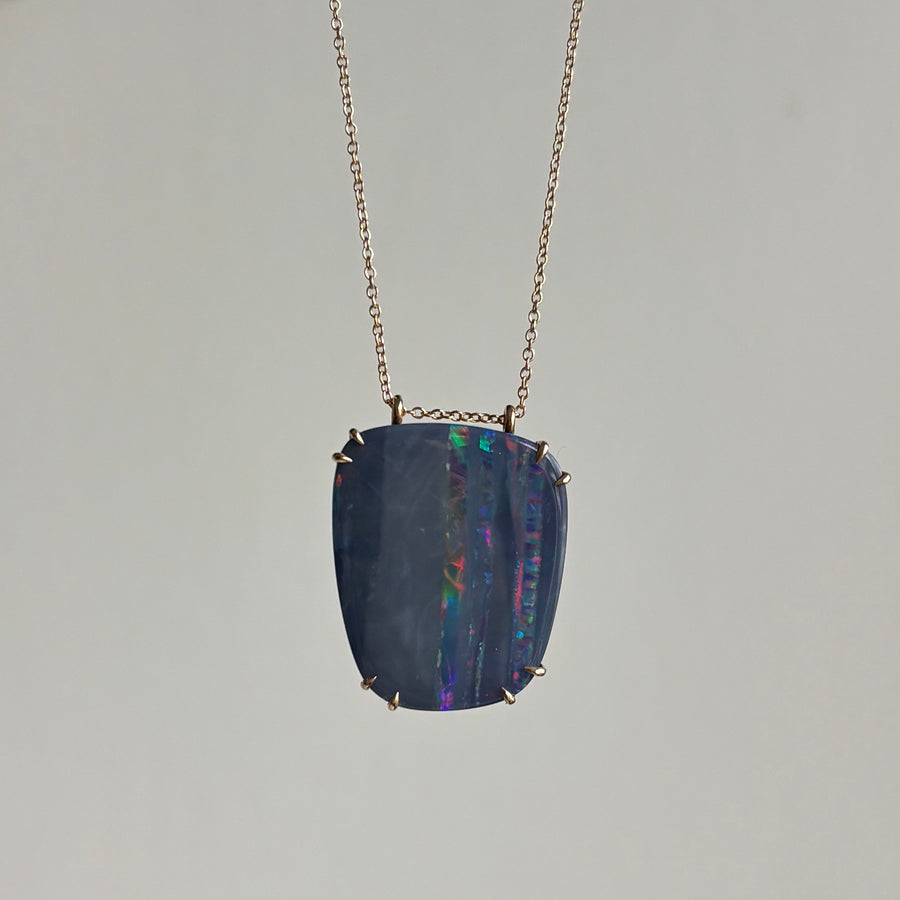 Rounded Boulder Opal Pendant