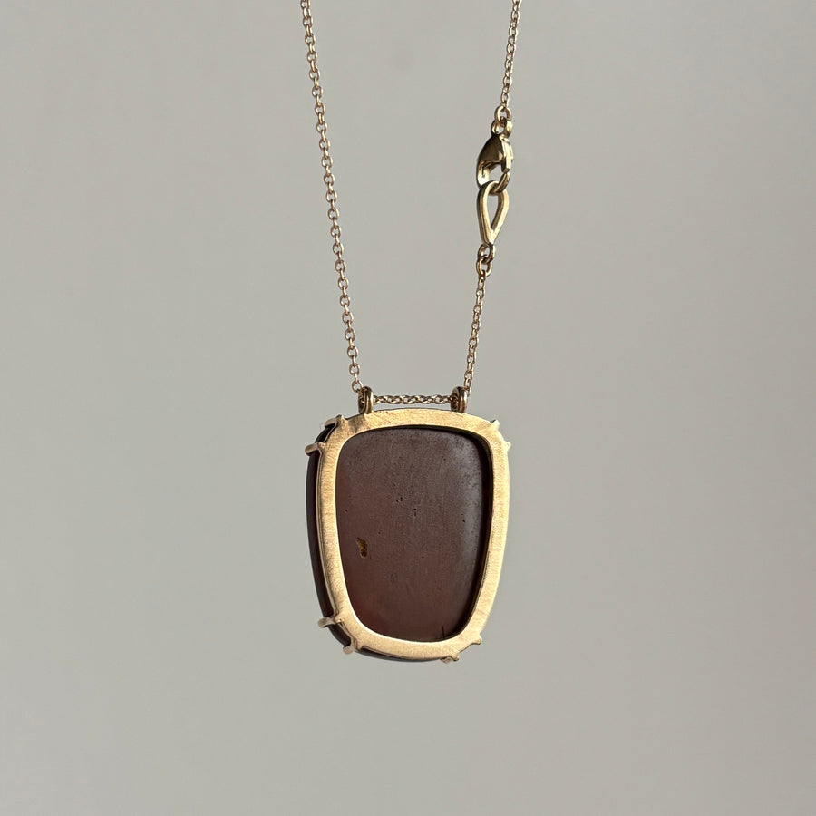 Rounded Boulder Opal Pendant