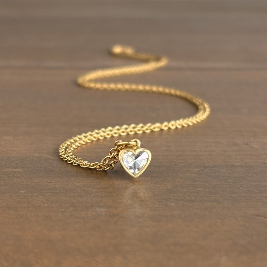 Lola Brooks Diamond Sweetheart Necklace necklace front view