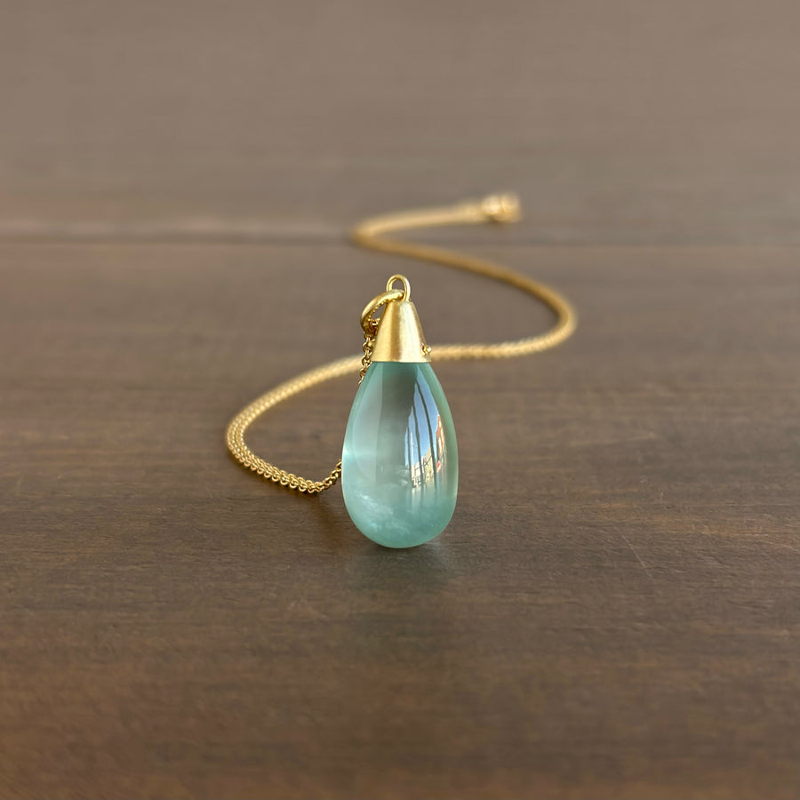 Prehnite Drop Pendant
