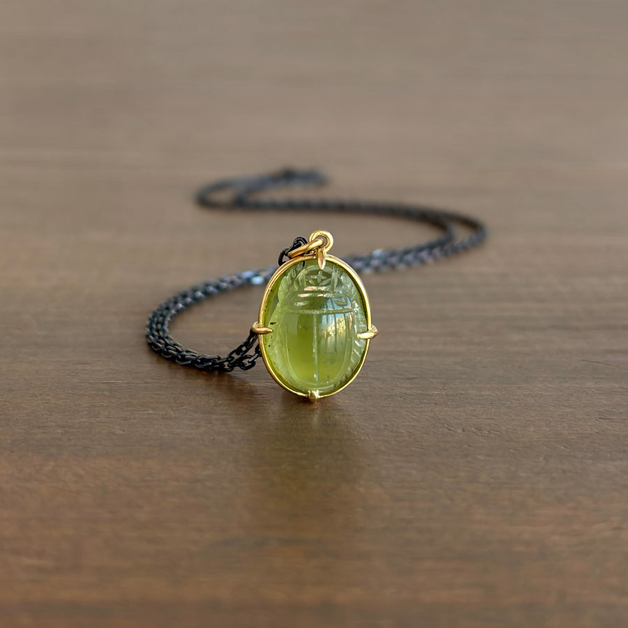 Serpentine Scarab Pendant