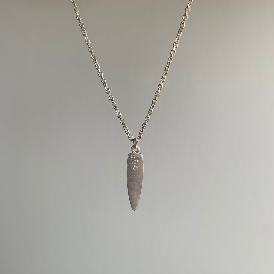 Blue Tourmaline Spike Pendant