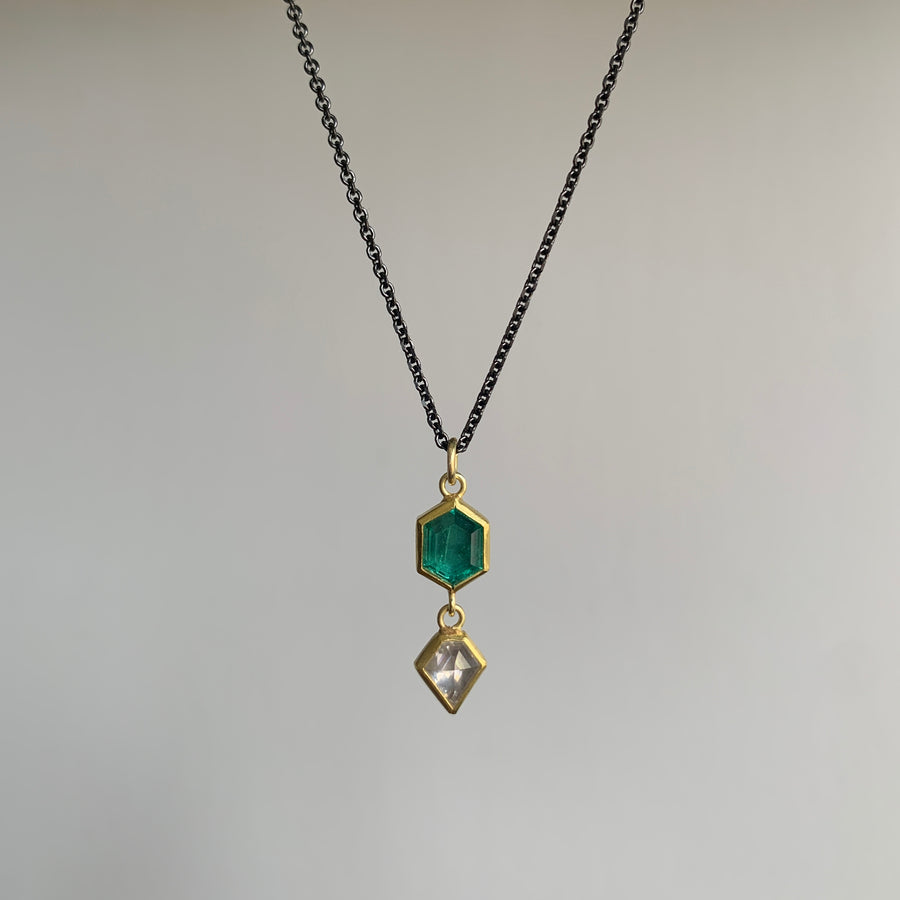 Emerald & Diamond Pendant