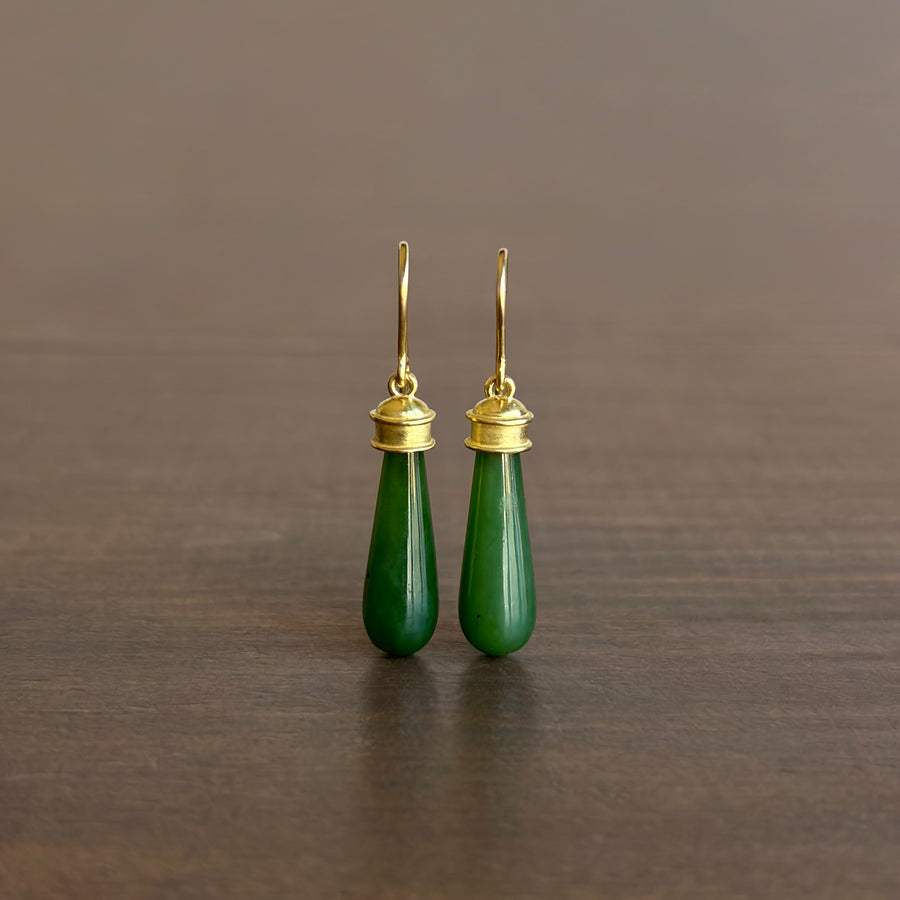 Jade Etruscan Earrings
