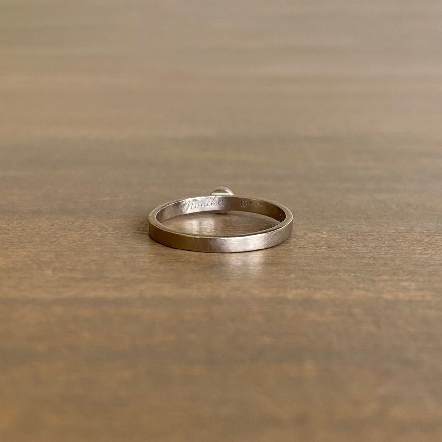 Tiny Rose Cut Diamond Ring
