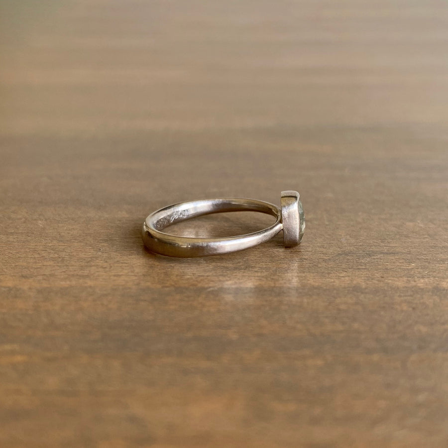 Olive Cushion Diamond Ring