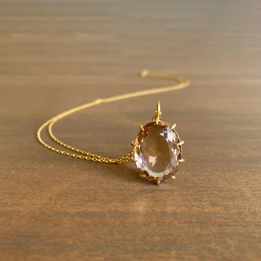Ametrine Faceted Oval Pendant