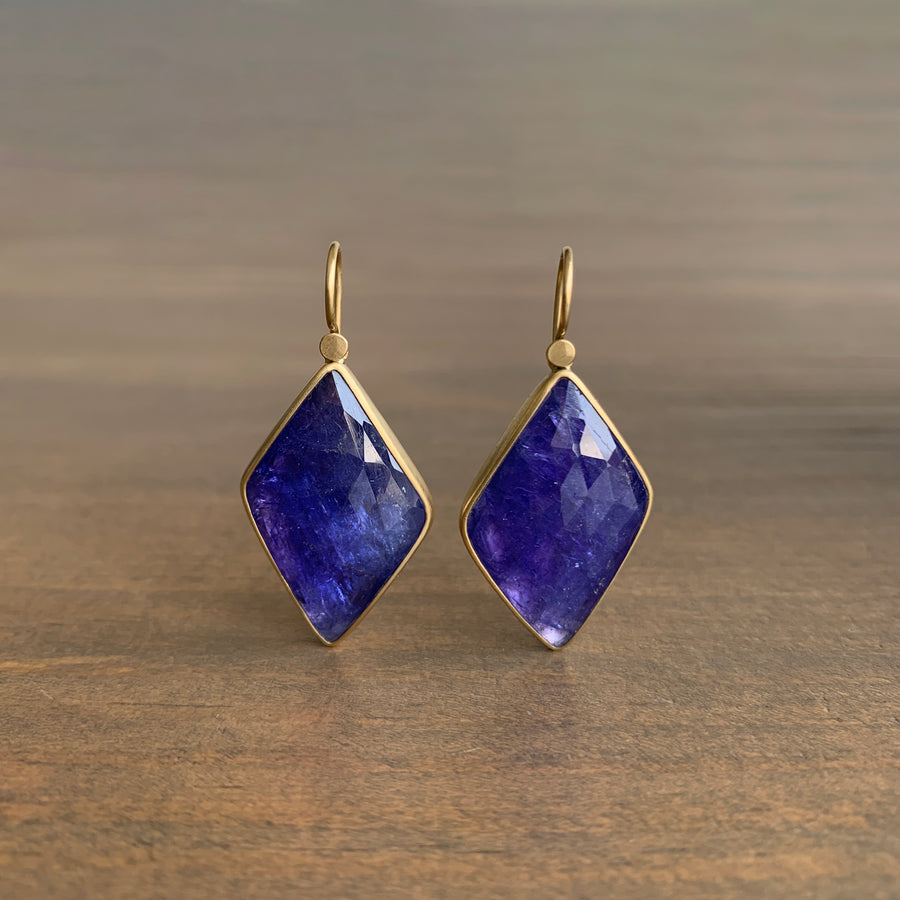 Tanzanite Kite Drop Earrings