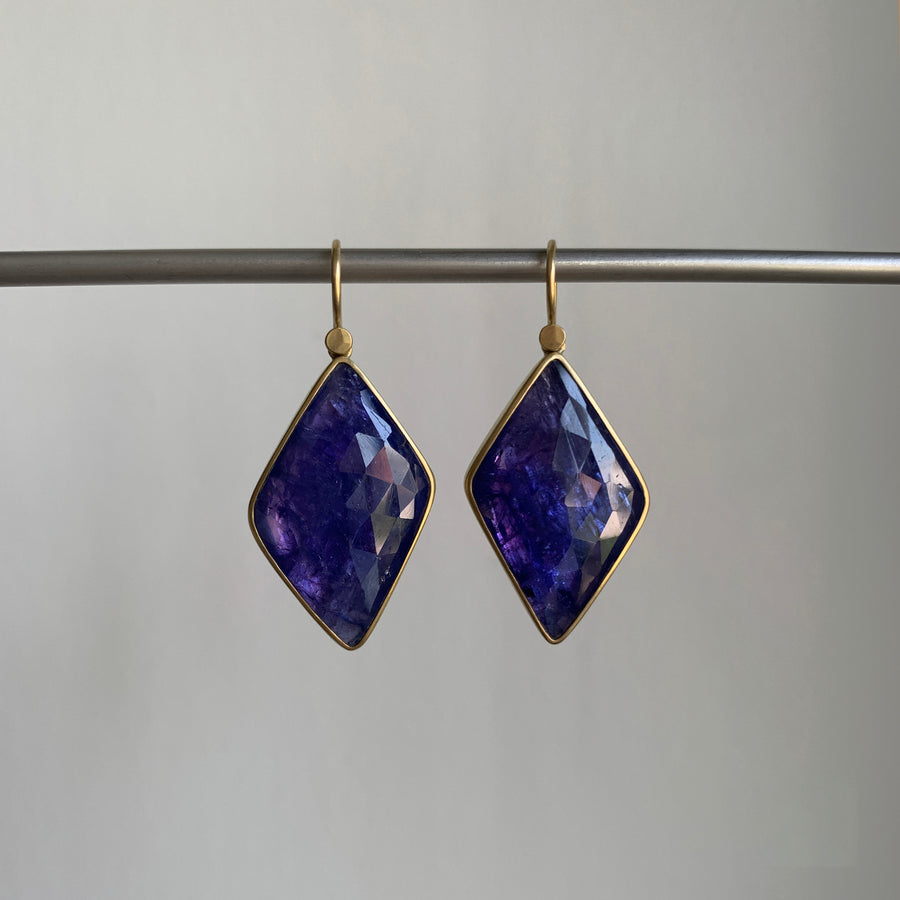 Tanzanite Kite Drop Earrings