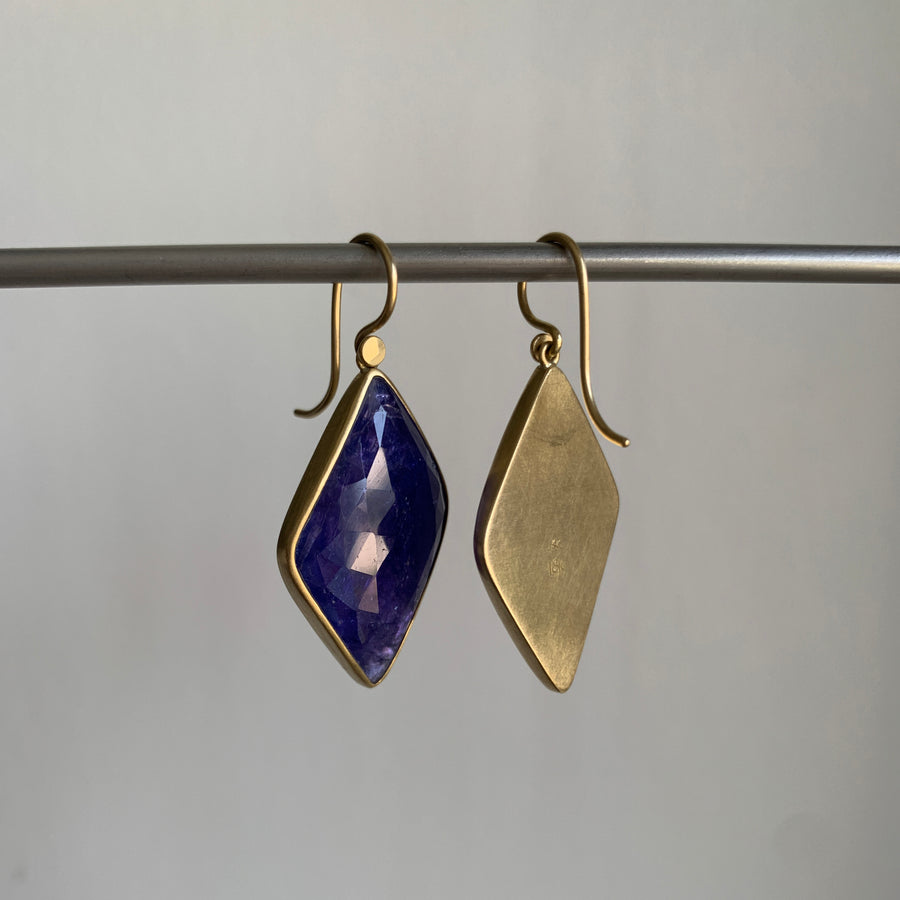 Tanzanite Kite Drop Earrings