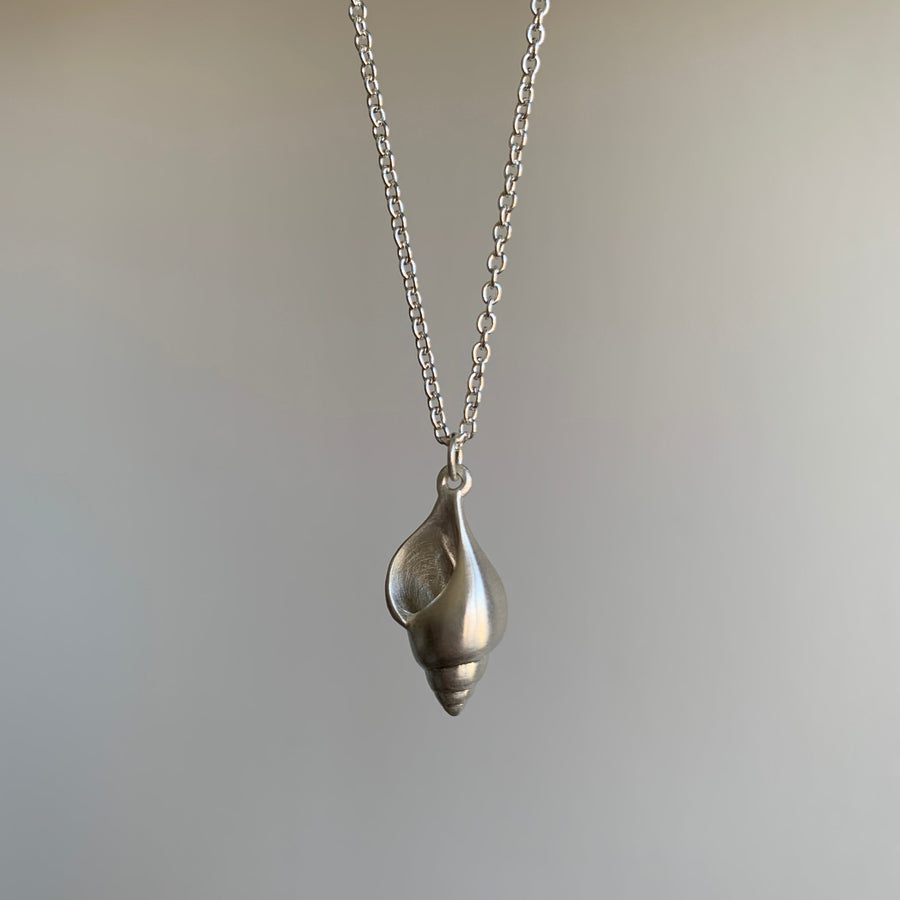 Little Silver Tulip Shell Ruthie B. Necklace