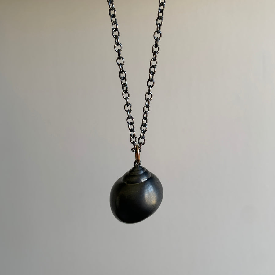 Large Moon Snail Shell Ruthie B. Necklace
