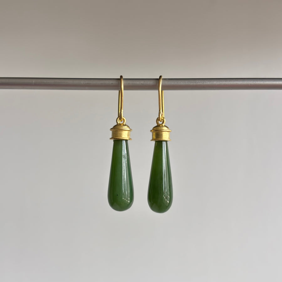 Jade Etruscan Earrings