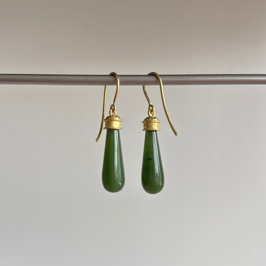 Jade Etruscan Earrings