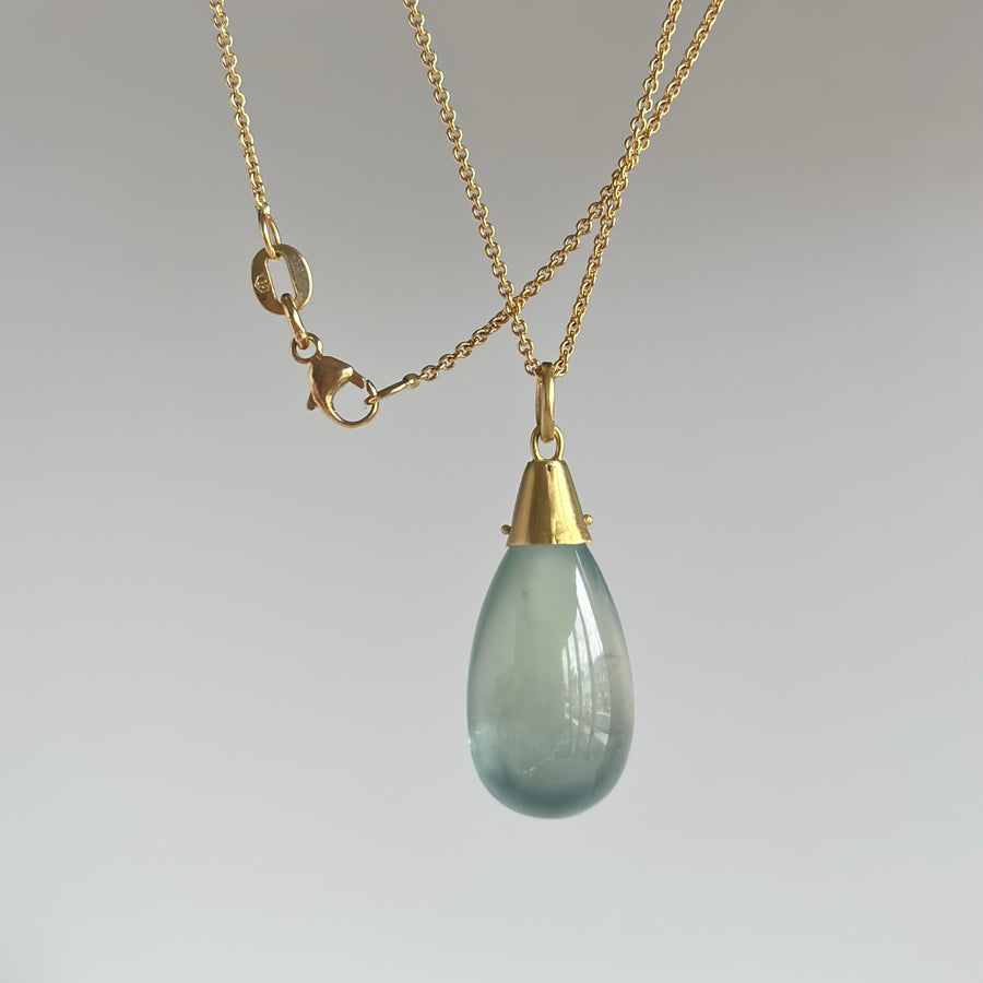 Prehnite Drop Pendant