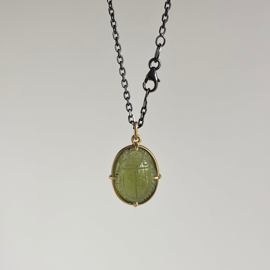 Serpentine Scarab Pendant