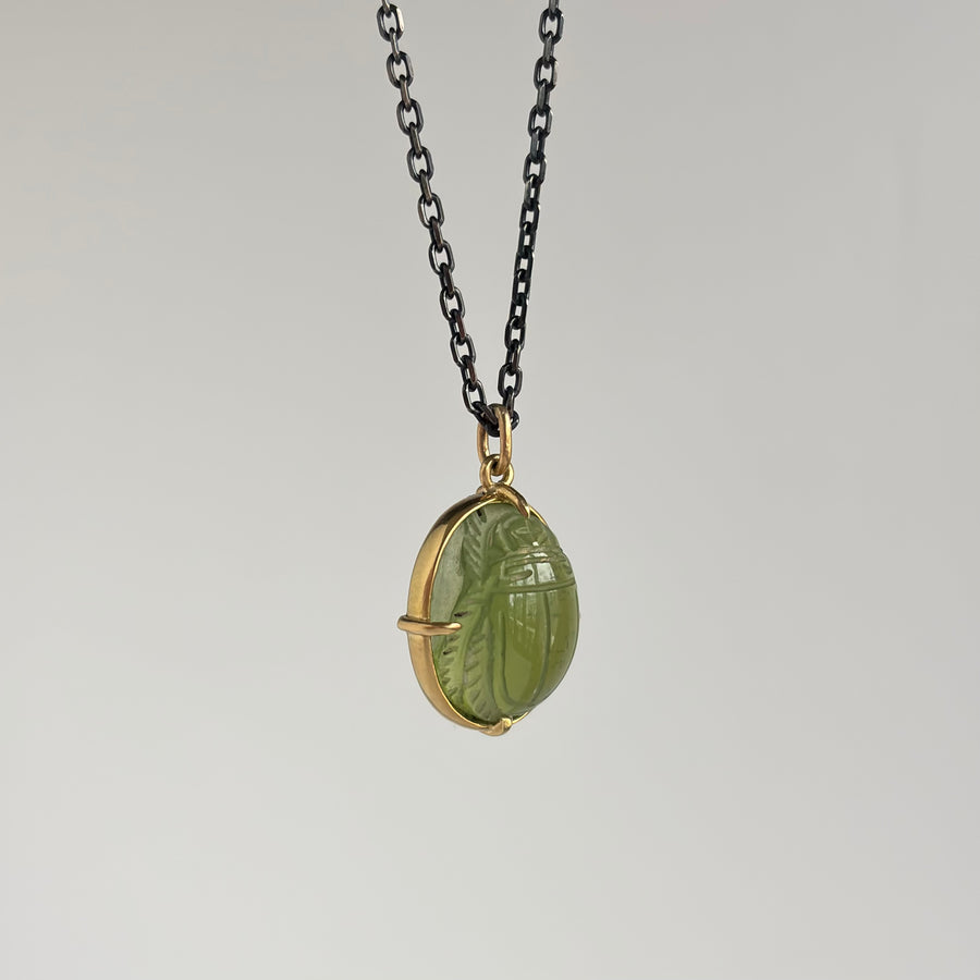 Serpentine Scarab Pendant
