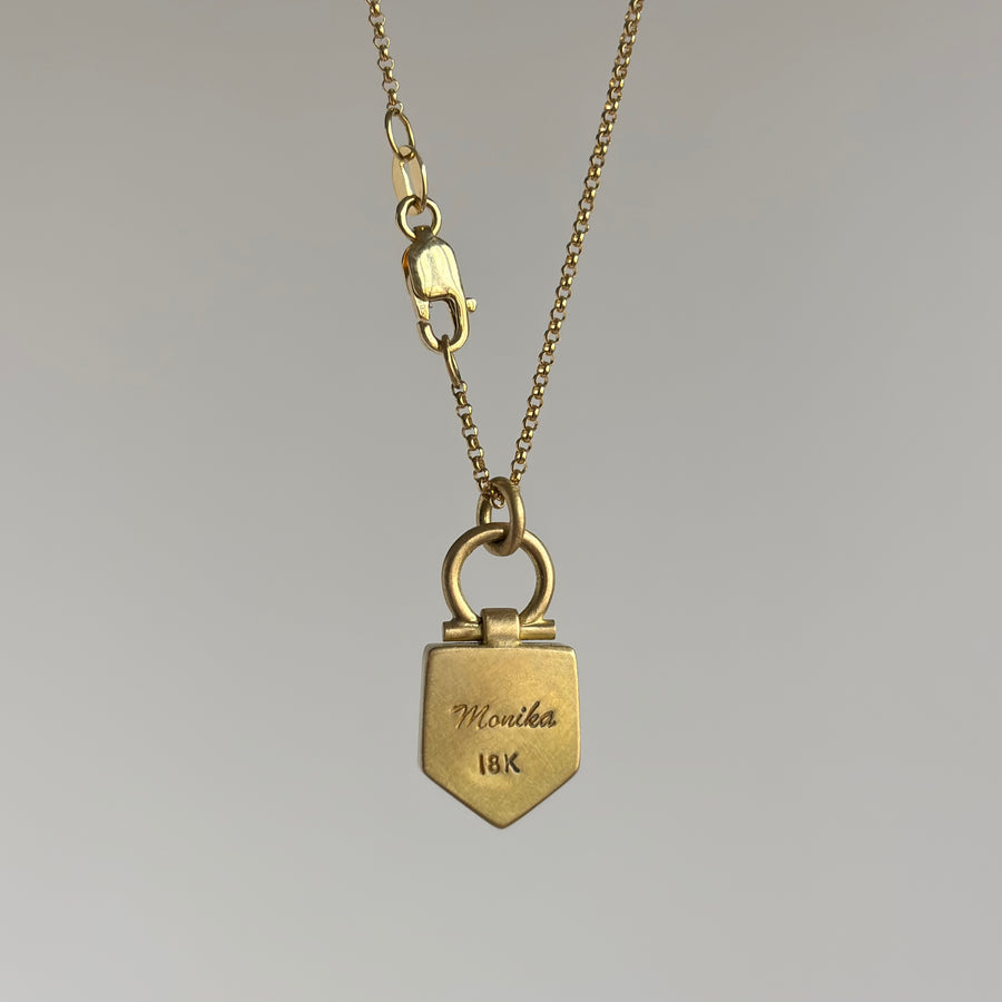 Zambian Emerald Pentagon Pendant