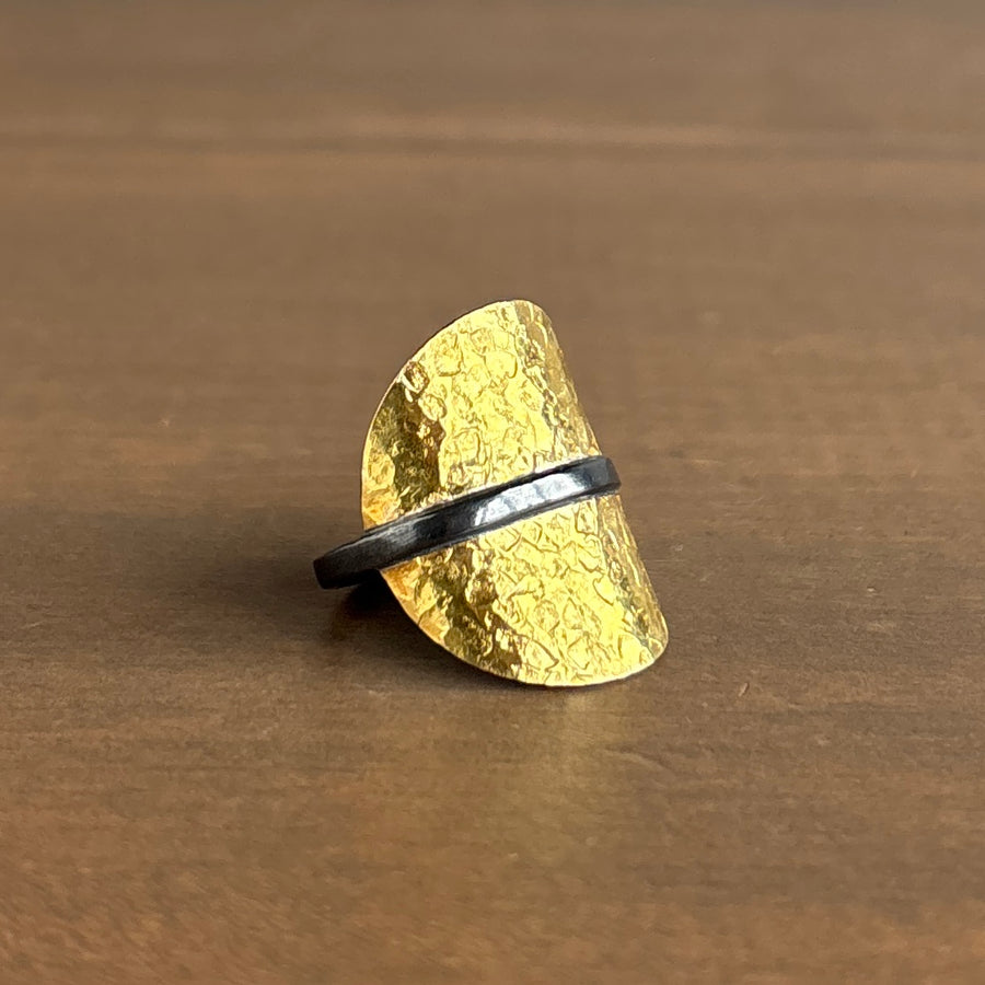 Large Cigar Band Ring