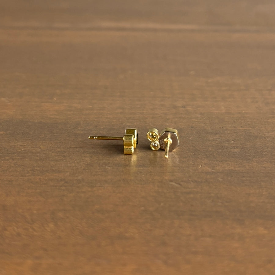 Montana Sapphire & Diamond Cluster Stud Earrings