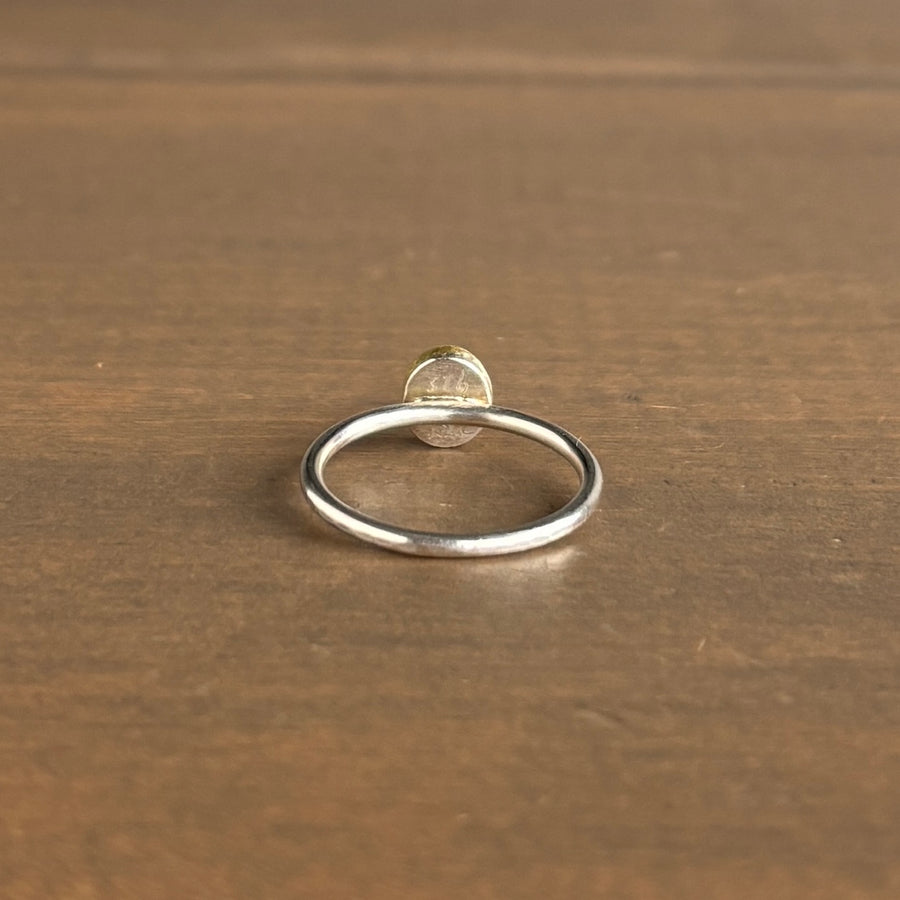 Oval Maroon Spinel Cabochon Ring