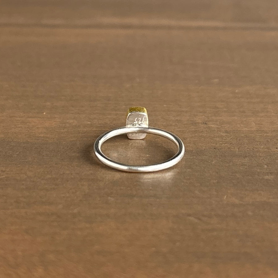 Green Tourmaline Cushion Ring