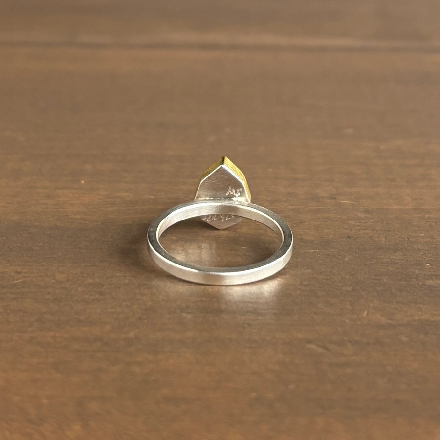 Flying Cloud Turquoise Shield Ring