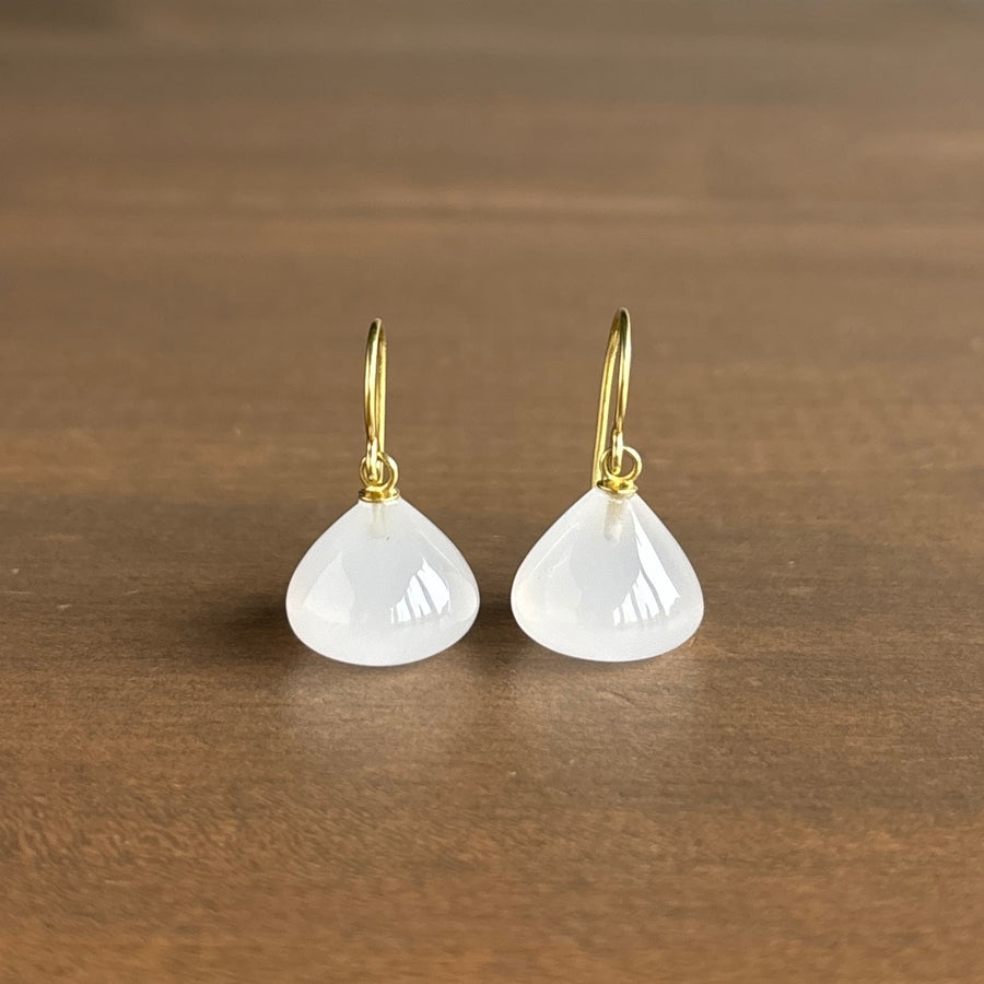 Milky Quartz Drop Earrings