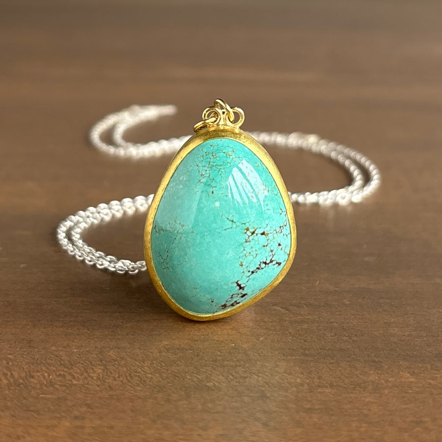 Large Kingman Turquoise Pendant