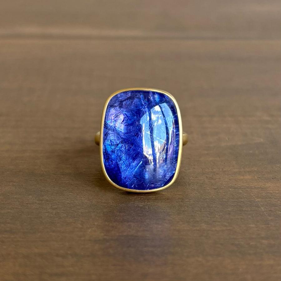 Tanzanite Cushion Ring