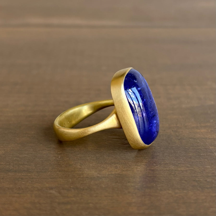 Tanzanite Cushion Ring