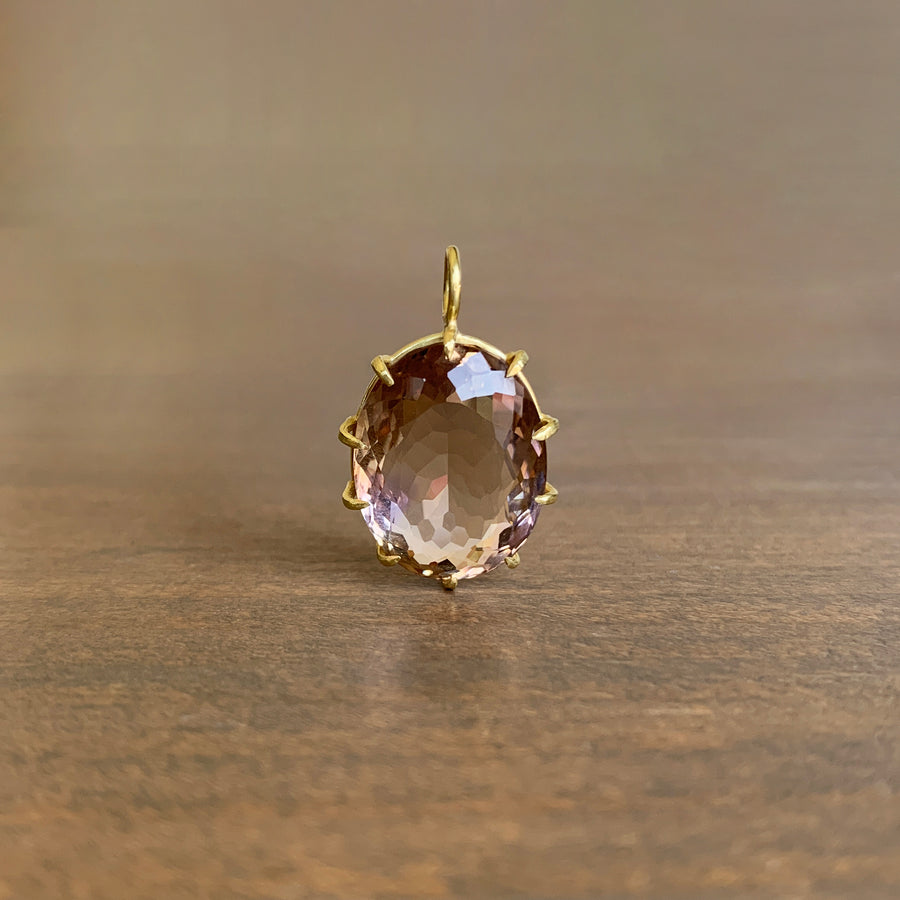 Ametrine Faceted Oval Pendant