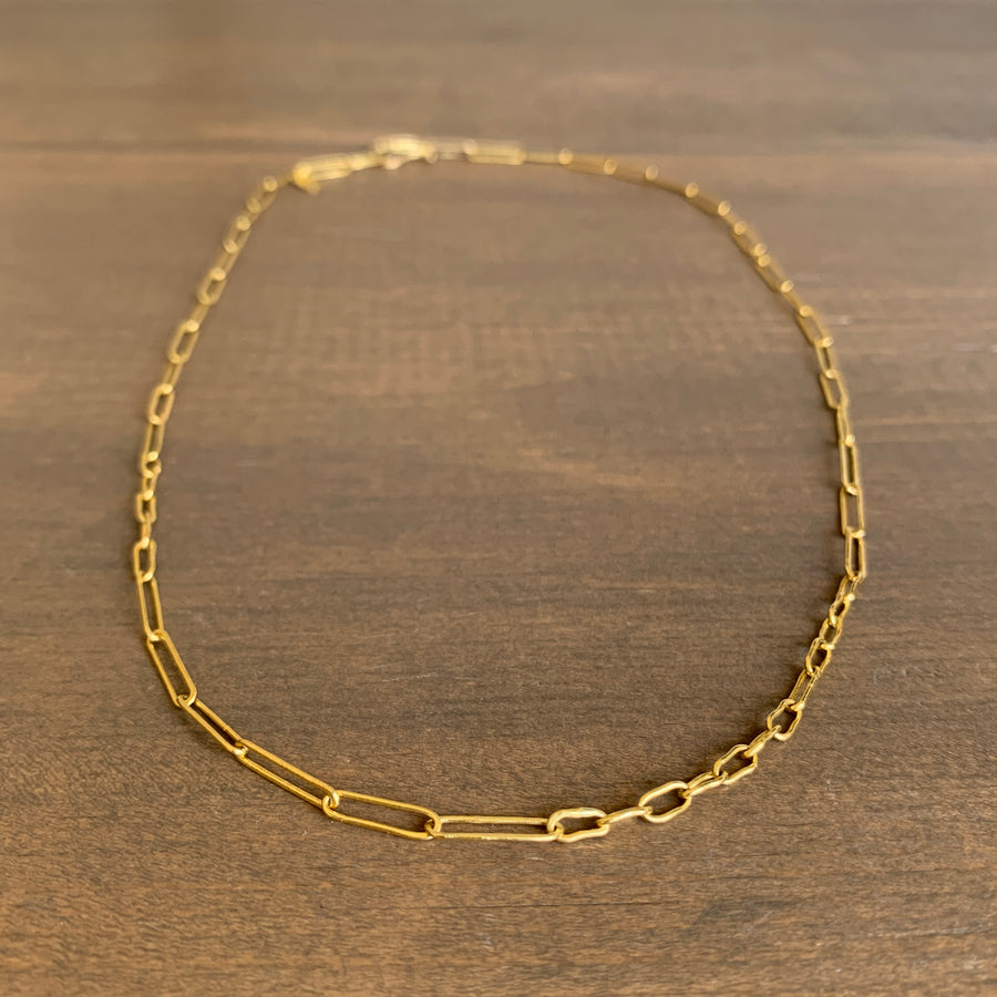 Handmade 22k Lightweight Link Chain
