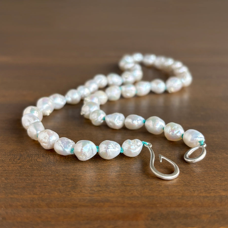 Tideline Pearl Ruthie B. Necklace with Sterling Silver Clasp view 4