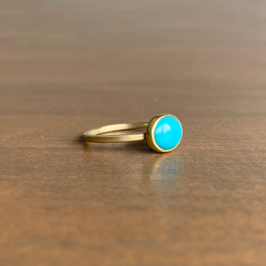 Oval Turquoise Cabochon Ring