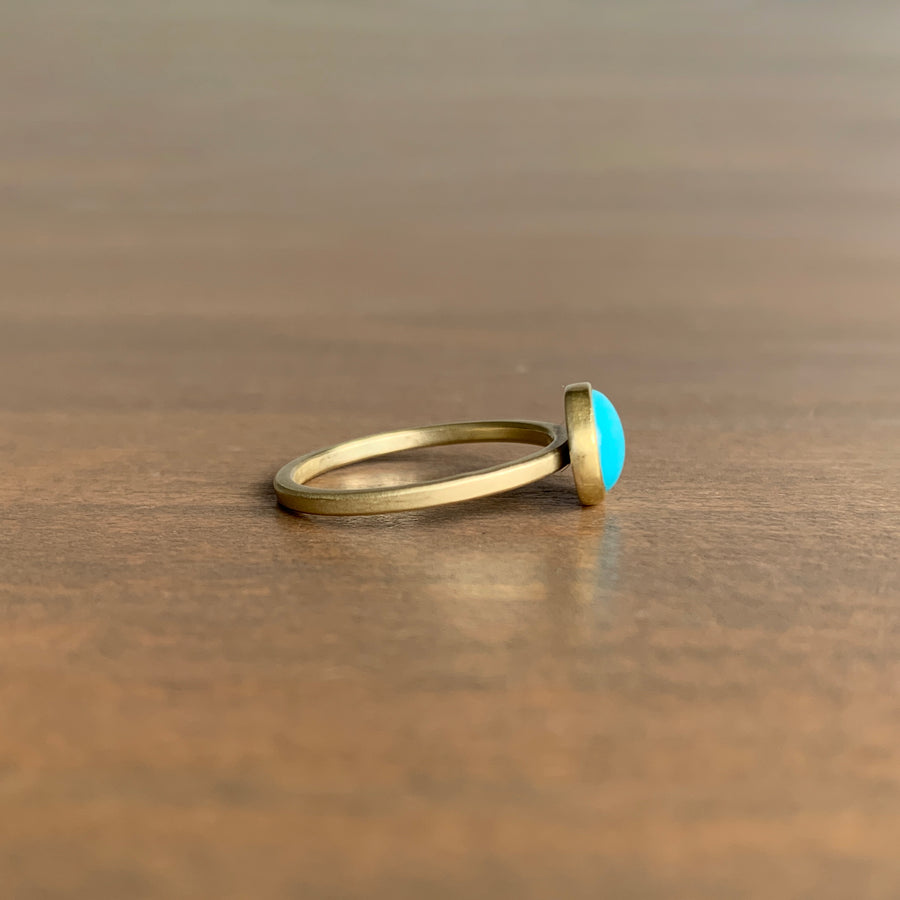 Oval Turquoise Cabochon Ring