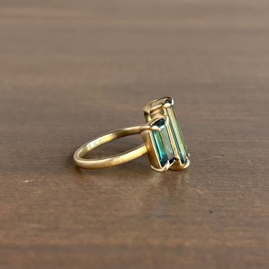Blue Elysium Trio Tourmaline Vanity Ring