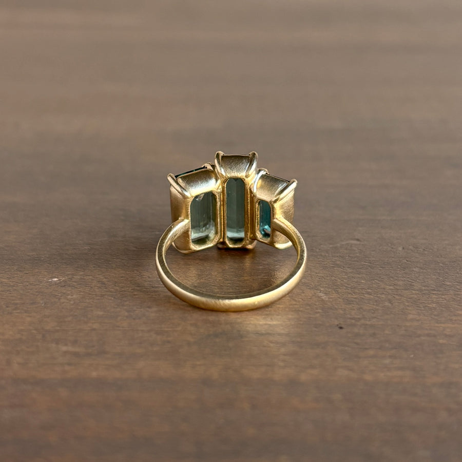 Blue Elysium Trio Tourmaline Vanity Ring