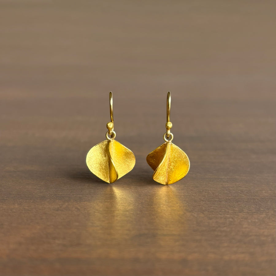 Gold Propeller Earrings