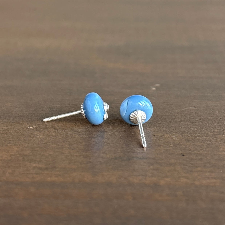 Blue Cosmic Nest Opal Ruthie B. Studs with Barnacles