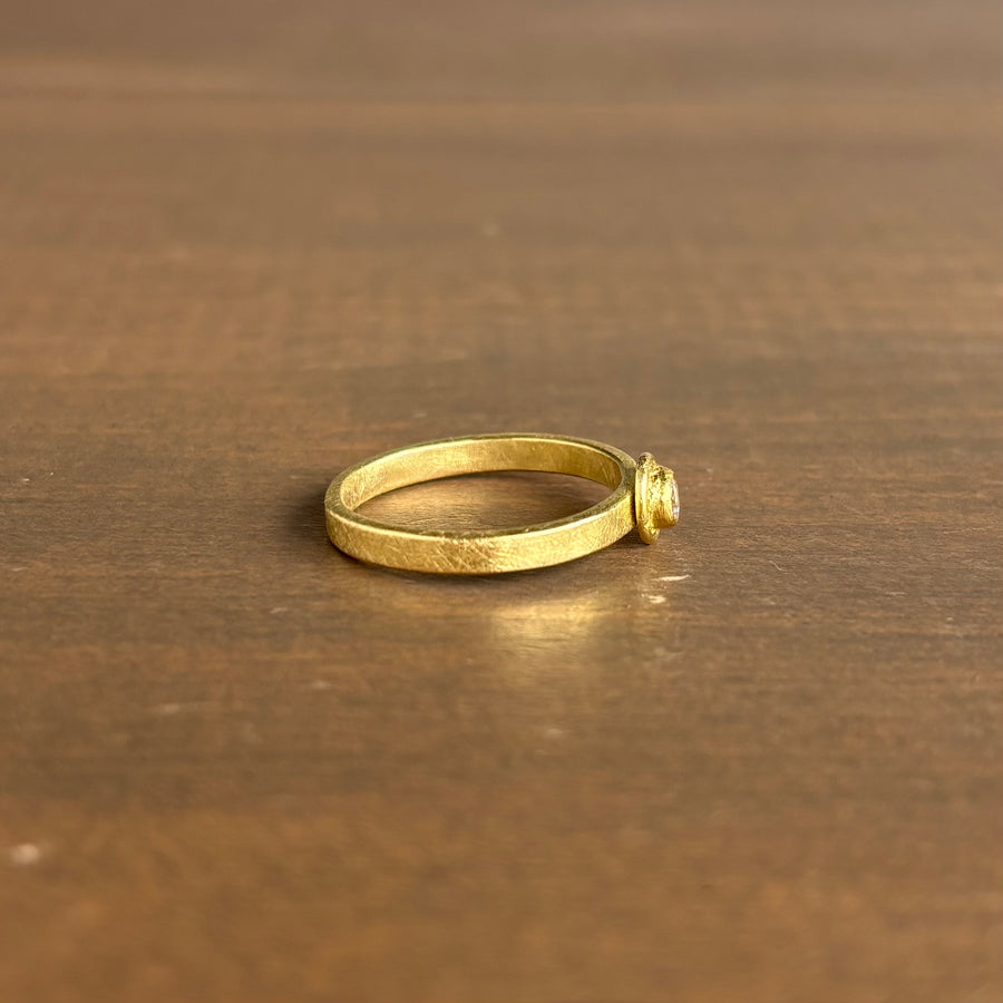 Petite White Diamond Ring