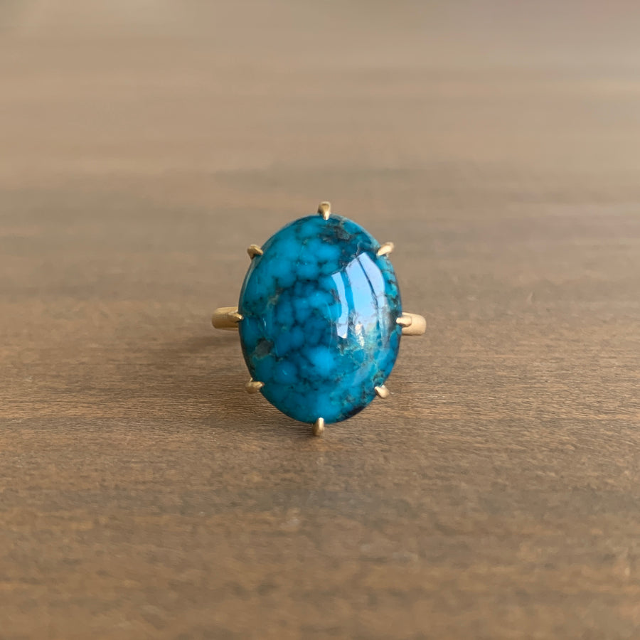 Cosmic Cliffs Kingman Turquoise Vanity Ring