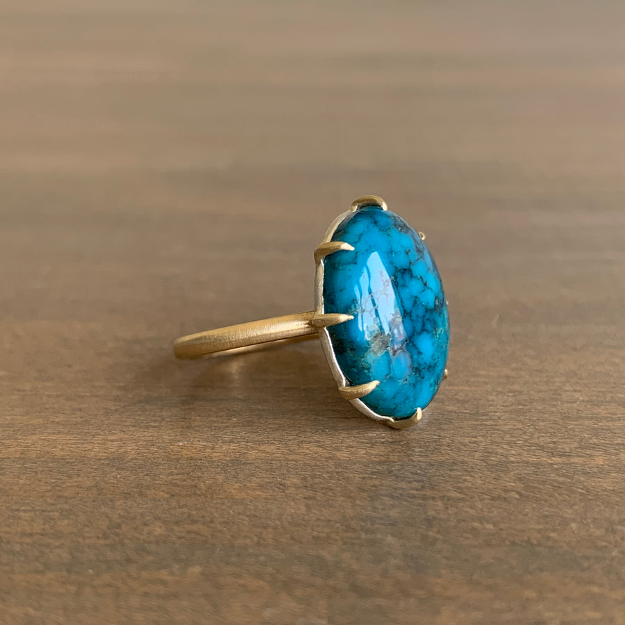 Cosmic Cliffs Kingman Turquoise Vanity Ring