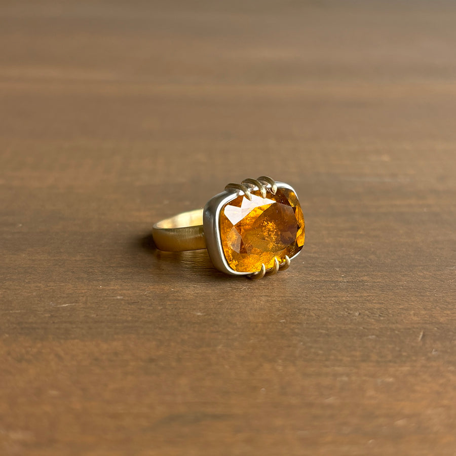 Whiskey Tourmaline Vanity Ring