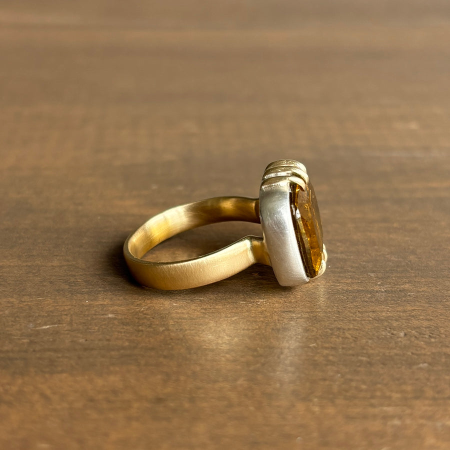 Whiskey Tourmaline Vanity Ring