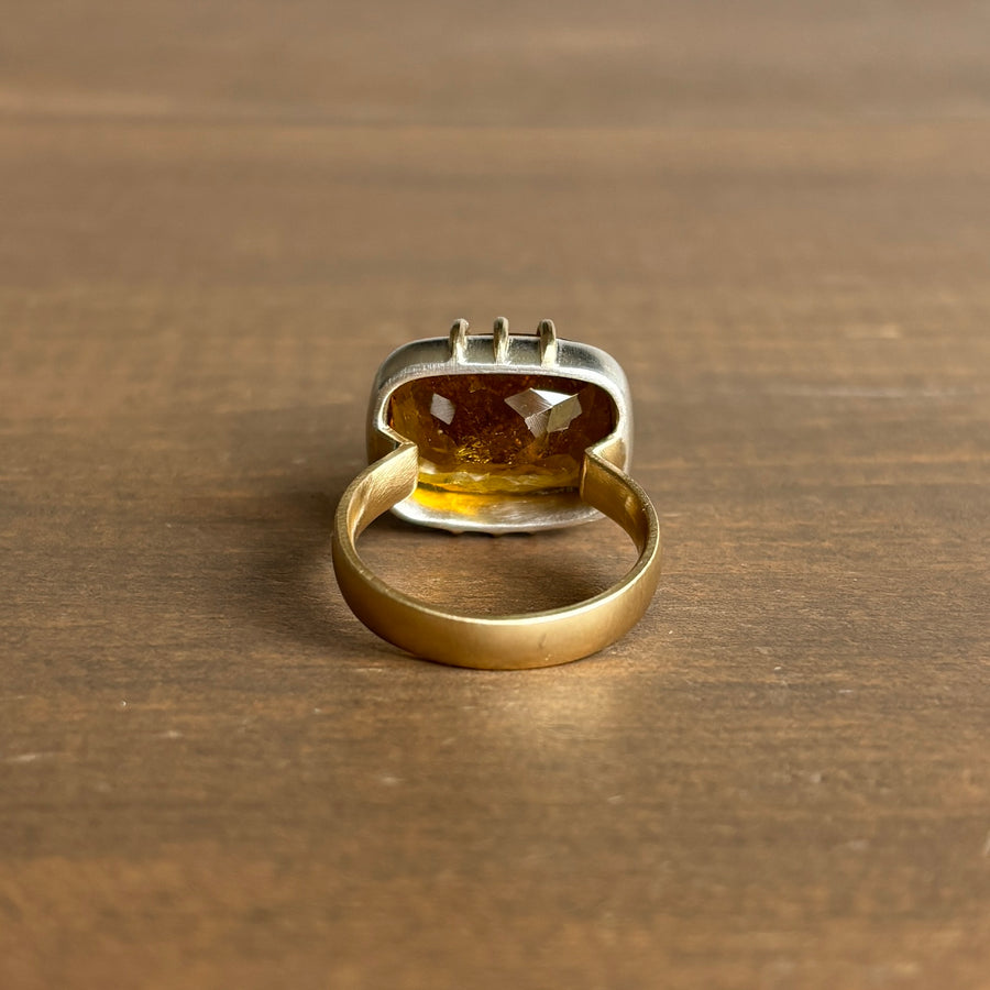 Whiskey Tourmaline Vanity Ring