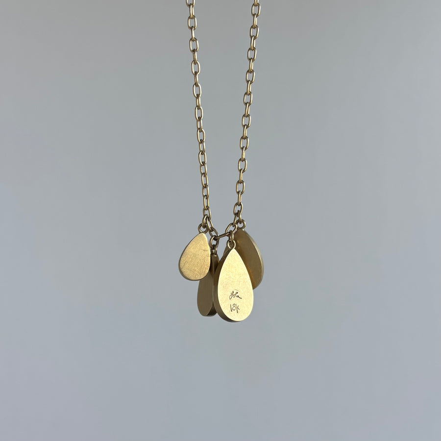 African Emerald Droplet Necklace
